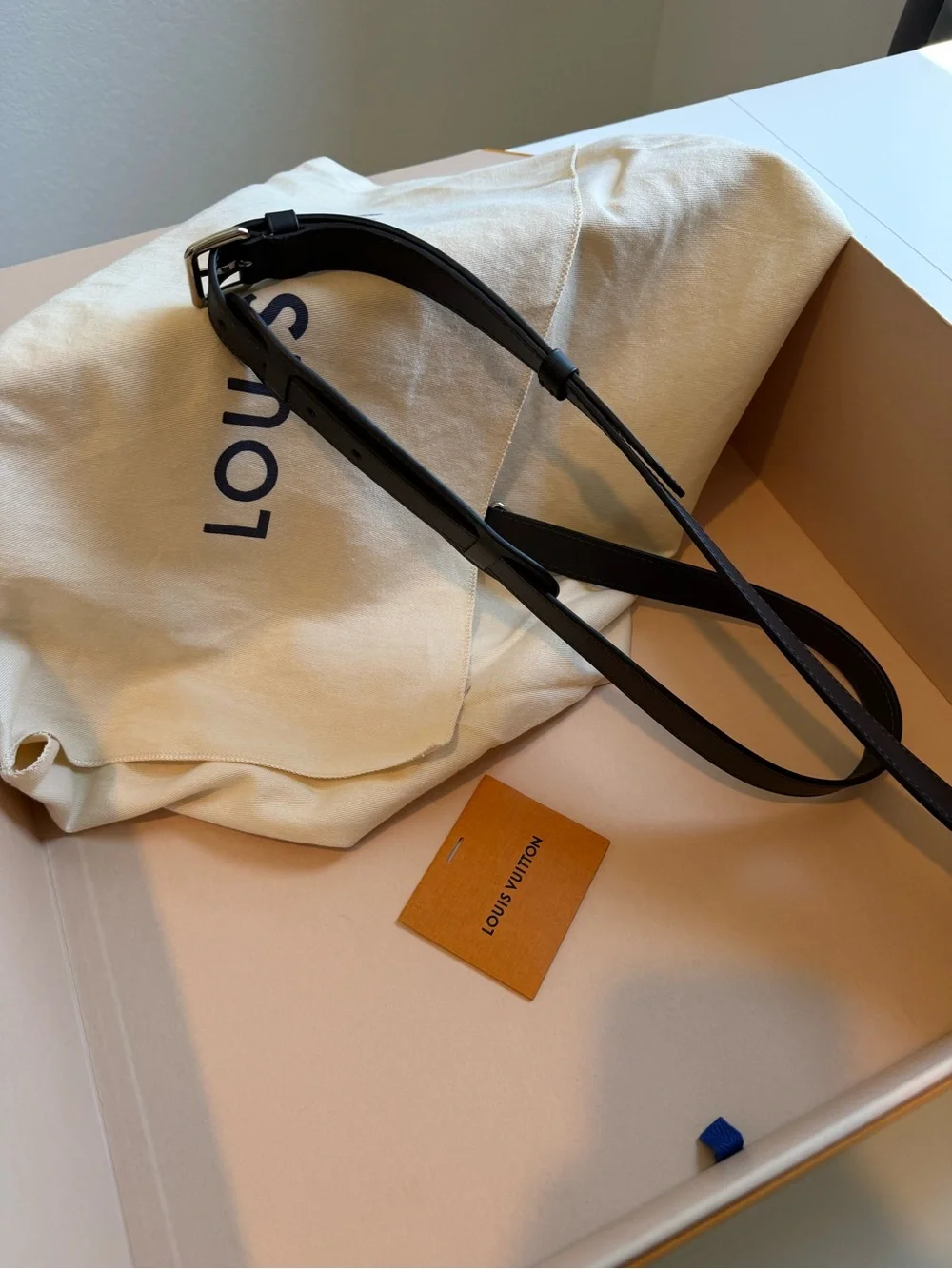 Louis Vuitton Orange Box with Black Logo